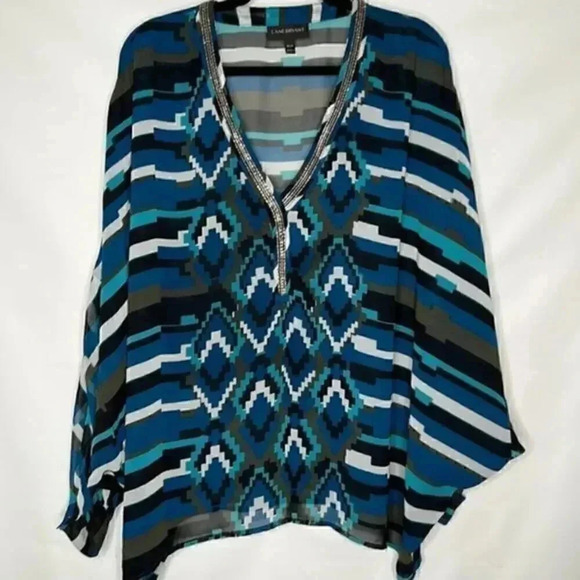 Lane Bryant 18/20 v-neck poncho top - Picture 1 of 4